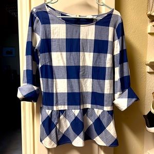 Southern Tide Peplum blouse size 8